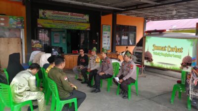 Jumat Curhat Polsek Pangkalan Lesung, Warga Genduang Soroti Karhutla dan Penipuan Online