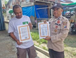 Polri Turun ke Lapangan, Sosialisasi Pencegahan Karhutla di Kuala Kampar