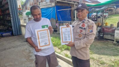 Polri Turun ke Lapangan, Sosialisasi Pencegahan Karhutla di Kuala Kampar