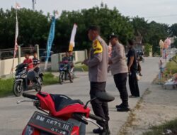 Agar Aman dan Lancar, Polsek Kerumutan Turun ke Pasar Ramadhan