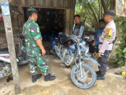 Polsek Langgam dan TNI Koramil 09 Gelar Sinergitas Jaga Kamtibmas