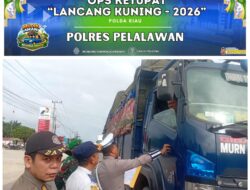 Operasi Ketupat 2026, Pos Pam Ukui Sosialisasikan Pembatasan Truk di Jalintim