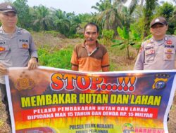 Polsek Teluk Meranti Sebarkan Maklumat Kapolda Riau untuk Cegah Karhutla