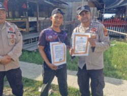 Antisipasi Karhutla, Polsek Kuala Kampar Sebar Maklumat Kapolda Riau ke Warga