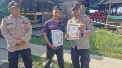 Antisipasi Karhutla, Polsek Kuala Kampar Sebar Maklumat Kapolda Riau ke Warga