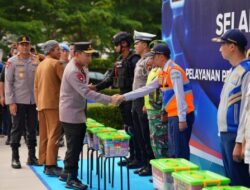 Tinjau Kalikangkung, Kapolri Pastikan Pelayanan Hingga Rekayasa Lalin Optimal Hadapi Mudik