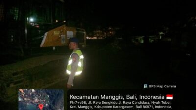 Dukung Operasi Ketupat Agung 2026 Sat Polairud Polres Karangasem, Tingkatkan Patroli Malam