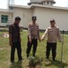 Dorong Kelestarian Lingkungan, Polsek Kuala Kampar Lakukan Penanaman Bibit Pohon