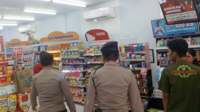 Cegah C3, Polisi Pangkalan Kerinci Patroli di Bank dan Pusat Perbelanjaan
