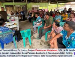 Bupati Taput Tinjau Huntara Sibalanga dan Siapkan Huntap di Pagaran Lambung I