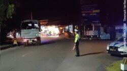 Sat Lantas Polres Karangasem Laksanakan Gatur Lalin Pada Malam Hari