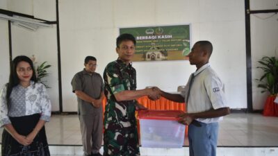 Upacara Bendera 17-an di Teluk Bintuni Berjalan Khidmat, Dandim Bacakan Amanat Pangdam XVIII/Kasuari
