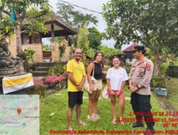 Jelang Nyepi, Kapolsek Bebandem Edukasi Wisatawan Asing di Vlaris Homestay