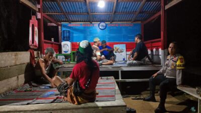 Cegah Premanisme dan C3, Polsek Kerumutan Intensifkan Patroli Pos Kamling