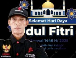 Ketum (OMBB) M.DIAMIN Mengucapkan Selamat Hari Raya Idul Fitri 1446 H Mohon Maaf Lahir dan Batin