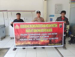 Polsek Langgam Sosialisasikan Larangan Karhutla kepada Warga Segati