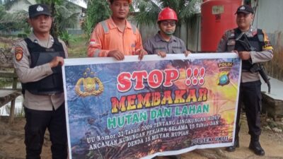 Polisi Intensifkan Patroli dan Himbauan Karhutla di Wilayah Kecamatan Ukui