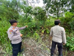 Polsek Pangkalan Kuras Gelar Patroli Karhutla Cegah Kebakaran Lahan di Sorek Satu