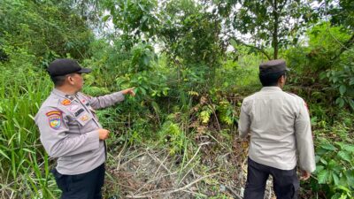 Polsek Pangkalan Kuras Gelar Patroli Karhutla Cegah Kebakaran Lahan di Sorek Satu