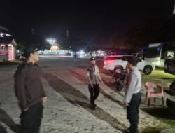 Jelang Idul Fitri, Polsek Pangkalan Kerinci Perketat Patroli Malam di Area Masjid