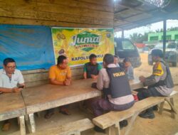 Polsek Ukui Gelar Jumat Curhat di Tengah Masyarakat