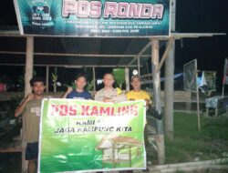 Antisipasi Premanisme hingga Balap Liar, Polsek Langgam Cek Pos Kamling