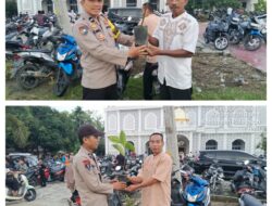 Polsek Bunut Bagikan Bibit Pohon “Berkah Ramadhan” Sambut Hari Pohon Sedunia