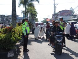 Polres Aceh Tengah Amankan Shalat Idul Fitri, Lalu Lintas Diatur Demi Kenyamanan Jamaah