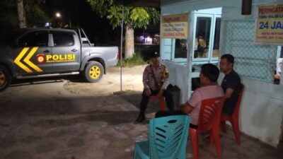 Patroli Malam, Polisi Cek Pos Kamling dan Imbau Warga Aktif Jaga Keamanan