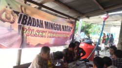 Minggu Kasih Polsek Kerumutan, Pesan Toleransi Disampaikan ke Jemaat