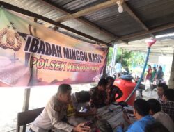 Minggu Kasih Polsek Kerumutan, Pesan Toleransi Disampaikan ke Jemaat