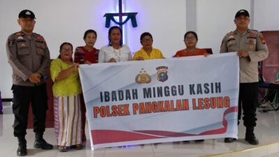 Minggu Kasih Polsek Pangkalan Lesung, Polisi Patroli Kebun Sawit dan Harkamtibmas
