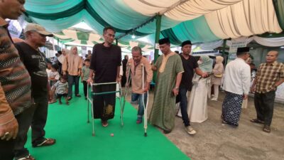 Ribuan Warga Hadiri Halal Bihalal di Rumah H Ruslan Daud