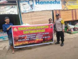 Polsek Langgam Gencarkan Sosialisasi Larangan Karhutla kepada Masyarakat Desa Segati