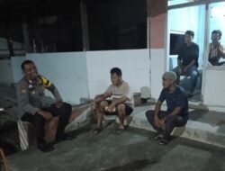 Patroli Malam Polsek Kerumutan, Tingkatkan Rasa Aman Warga Desa Beringin Makmur