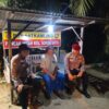 Polsek Pangkalan Kuras Sambangi Pos Kamling di Sorek Dua, Ajak Warga Aktif Jaga Kamtibmas