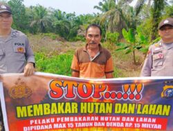 Polsek Teluk Meranti Gencarkan Sosialisasi Pencegahan Karhutla