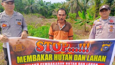 Polsek Teluk Meranti Gencarkan Sosialisasi Pencegahan Karhutla