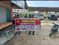 Polsek Langgam Gencarkan Sosialisasi Saber Pungli, Ajak Masyarakat Tolak Praktik Ilegal