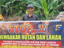 Polsek Teluk Meranti Sosialisasikan Maklumat Kapolda Riau untuk Cegah Karhutla
