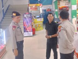 Situasi Kondusif, Polsek Pangkalan Kerinci Pantau Pusat Keramaian dan Objek Vital