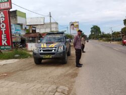 Pengaturan Lalu Lintas Polsek Pangkalan Lesung Cegah Laka dan C3