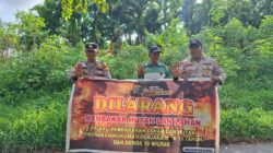 Sebar Maklumat Kapolda Riau, Polsek Kuala Kampar Ajak Warga Cegah Karhutla