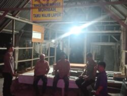 Polsek Pangkalan Kuras Patroli Pos Kamling, Tingkatkan Keamanan Warga Sorek Satu