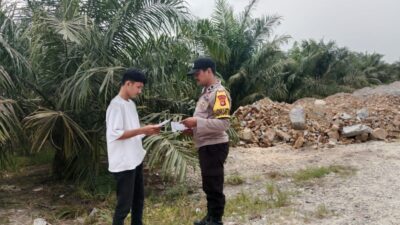 Polisi dan TNI Gelar Patroli Gabungan, Sosialisasikan Maklumat Kapolda Cegah Karhutla