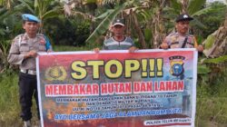 Edukasi Warga Cegah Karhutla, Polsek Teluk Meranti Sosialisasikan Maklumat Kapolda Riau