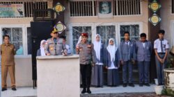 Hari Pertama Masuk Sekolah, Kapolres Aceh Tengah Ajak Siswa Gemar Baca Alquran dan Hindari Bullying