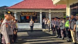 Sipropam Polres Karangasem Lakukan Absensi, Pengawasan dan Pengecekan Kegiatan Apel Serah Terima Tugas Jaga