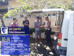 Berikan Kemudahan kepada Masyarakat, Sat Lantas Karangasem Jemput Bola Melalui Layanan SAMSAT Keliling