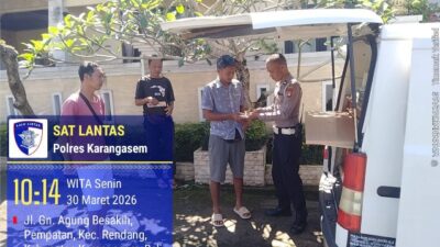 Berikan Kemudahan kepada Masyarakat, Sat Lantas Karangasem Jemput Bola Melalui Layanan SAMSAT Keliling